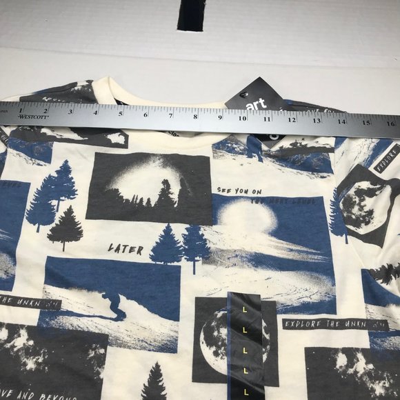 Art Class Boy's Long Sleeve Pull Over Shirt Large 12-14 Nature Pattern New - Picture 8 of 13